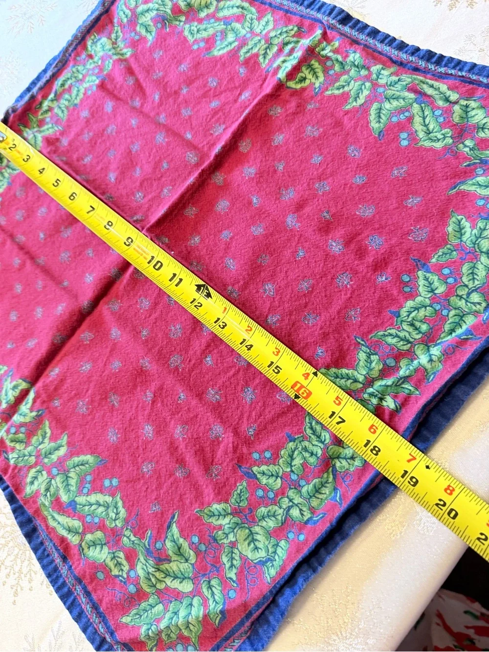 Vintage Williams-Sonoma Provence 68x84 tablecloth + 8 napkins Red w/green purple